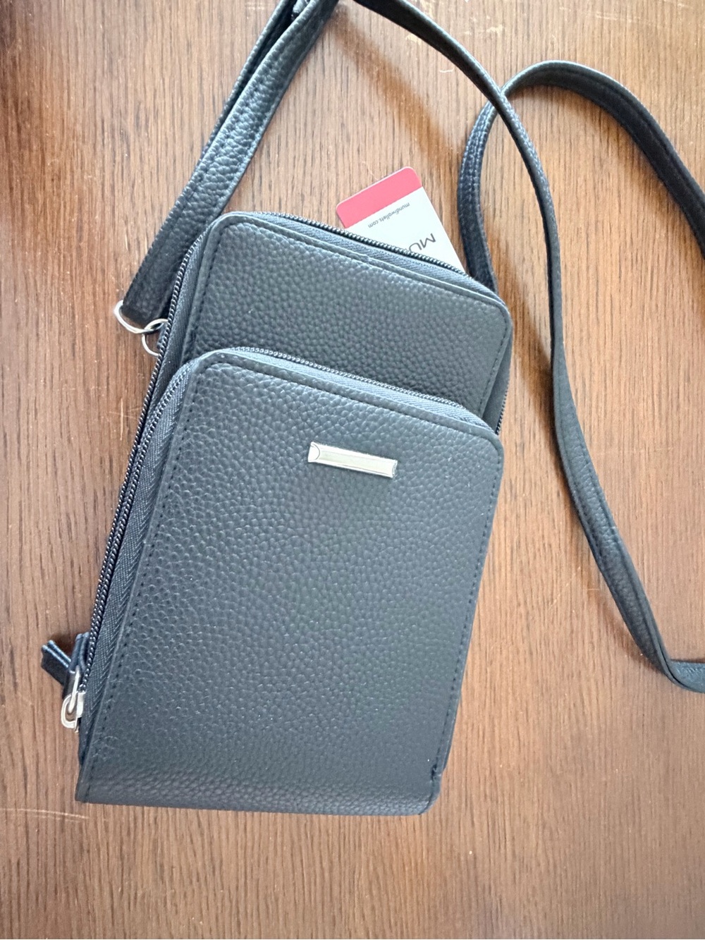 Women's Black Crossbody Phone Bag - Slim Everyday Carry